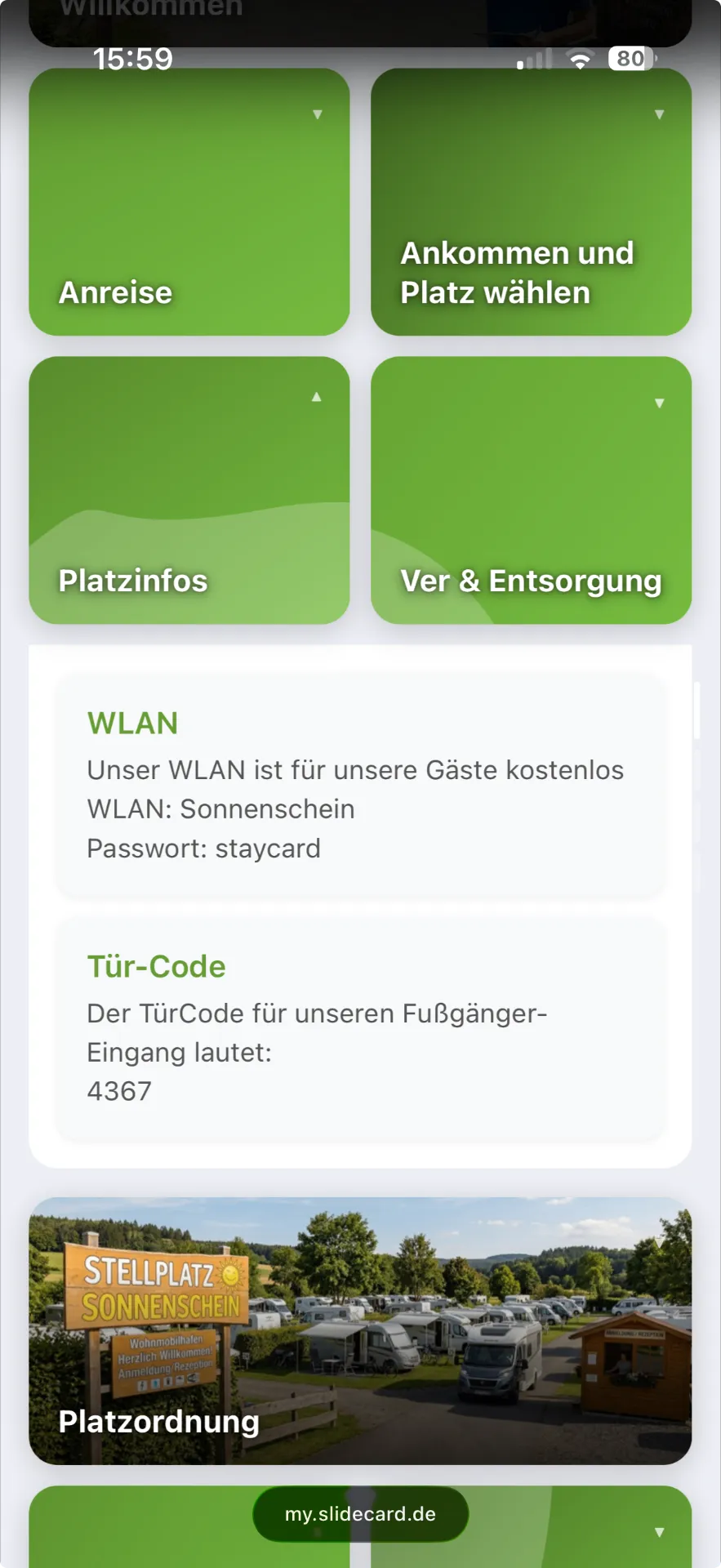 SlideCard Camp – Gäste-Version