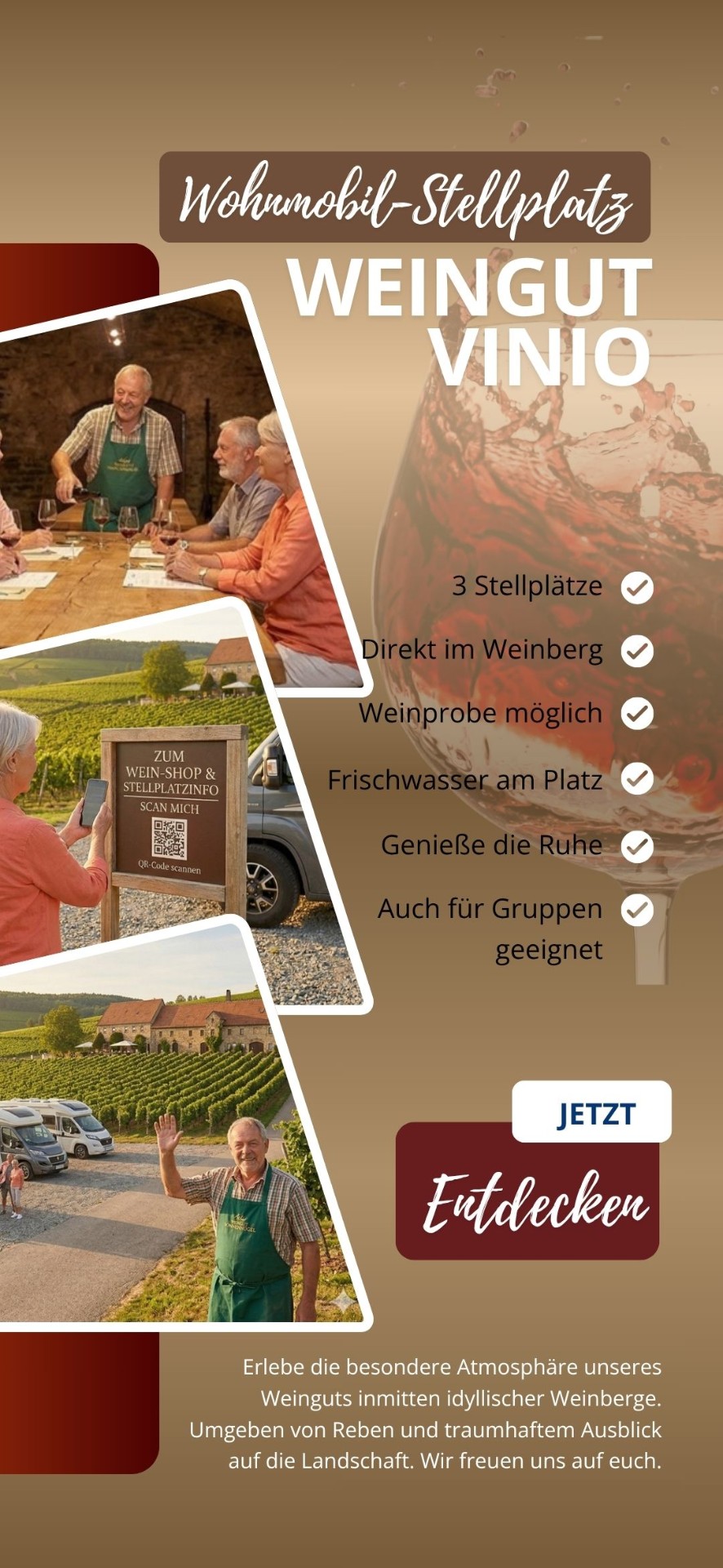 SlideCard Vino – Digitale Präsenz für Weingüter mit Wohnmobilstellplatz