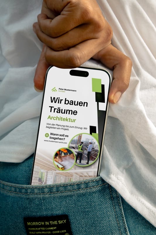 SlideCard griffbereit in der Hosentasche