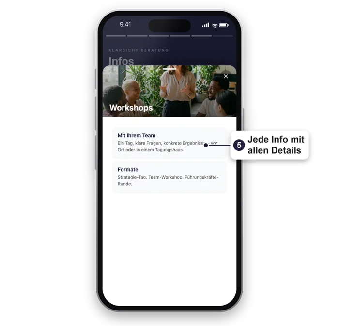 Jede Info mit allen Details