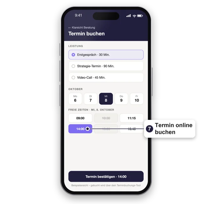 Termin online buchen