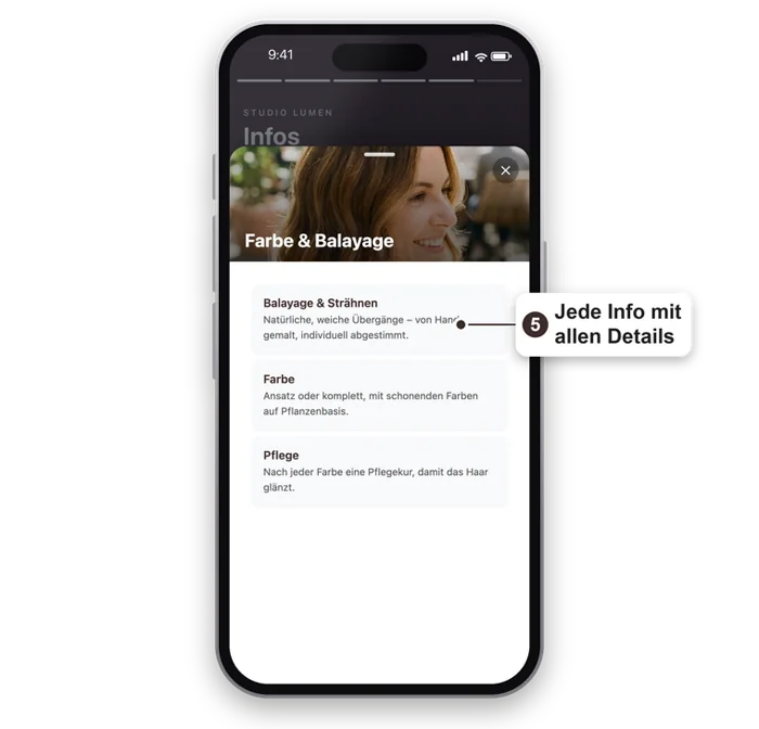 Jede Info mit allen Details
