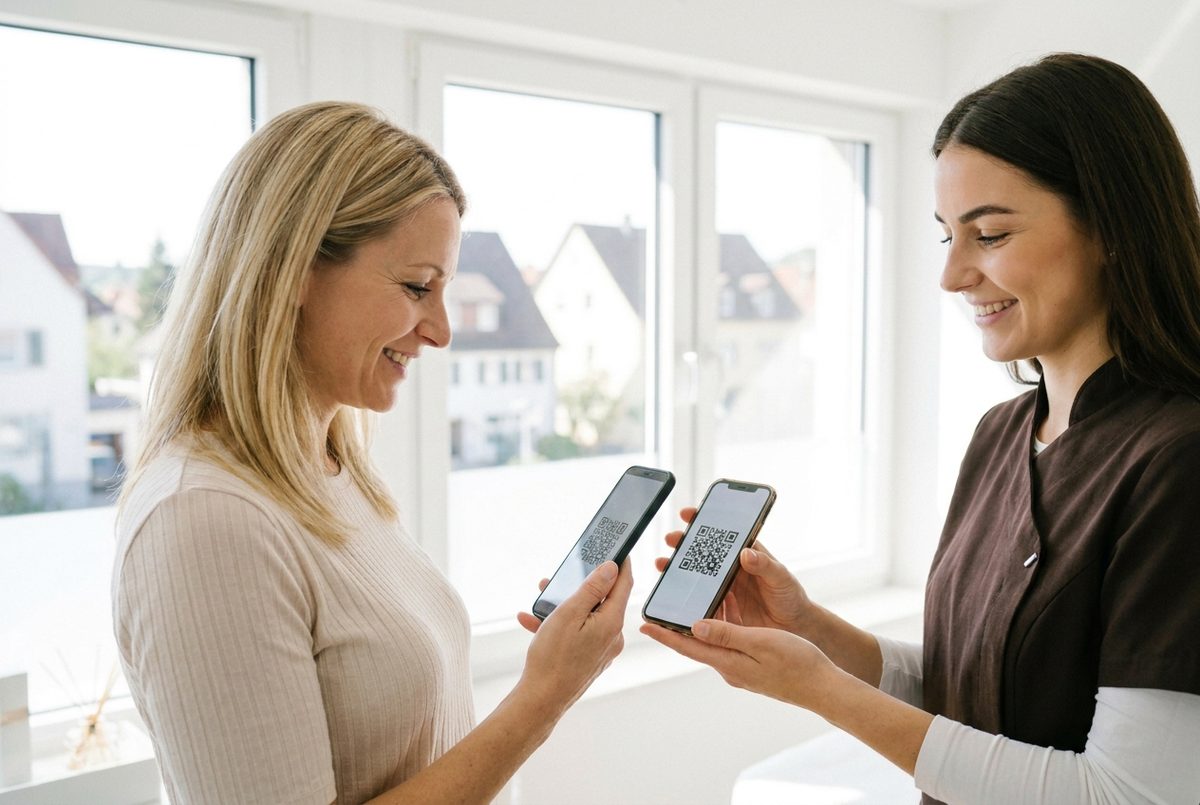 SlideCard per QR-Code oder Handy an Handy teilen