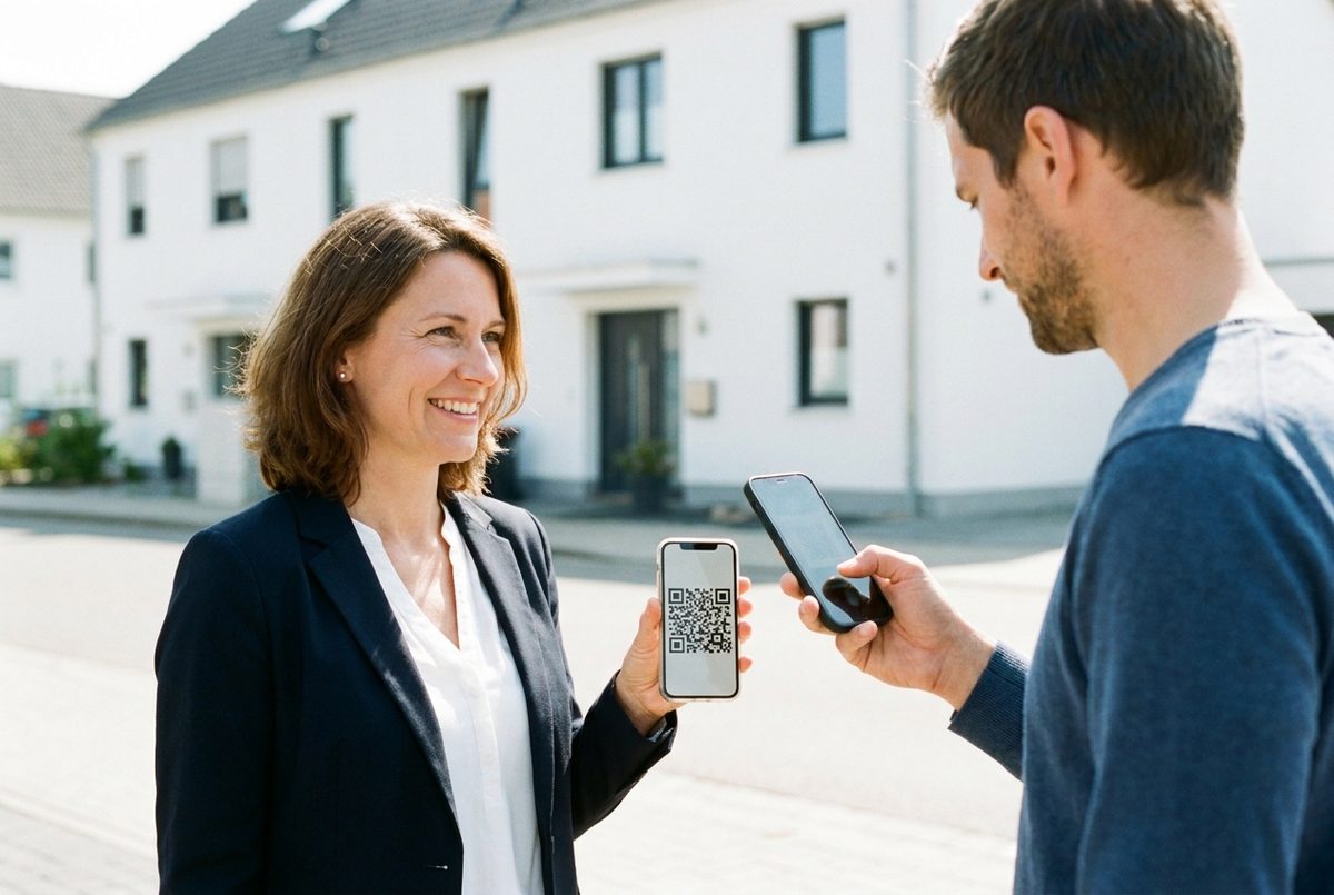 SlideCard per QR-Code oder Handy an Handy teilen