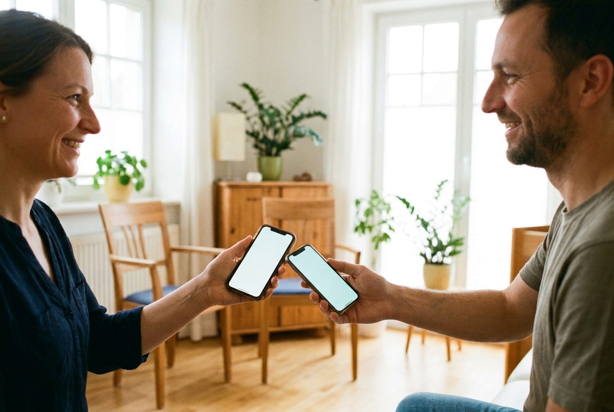 SlideCard per QR-Code oder Handy an Handy teilen