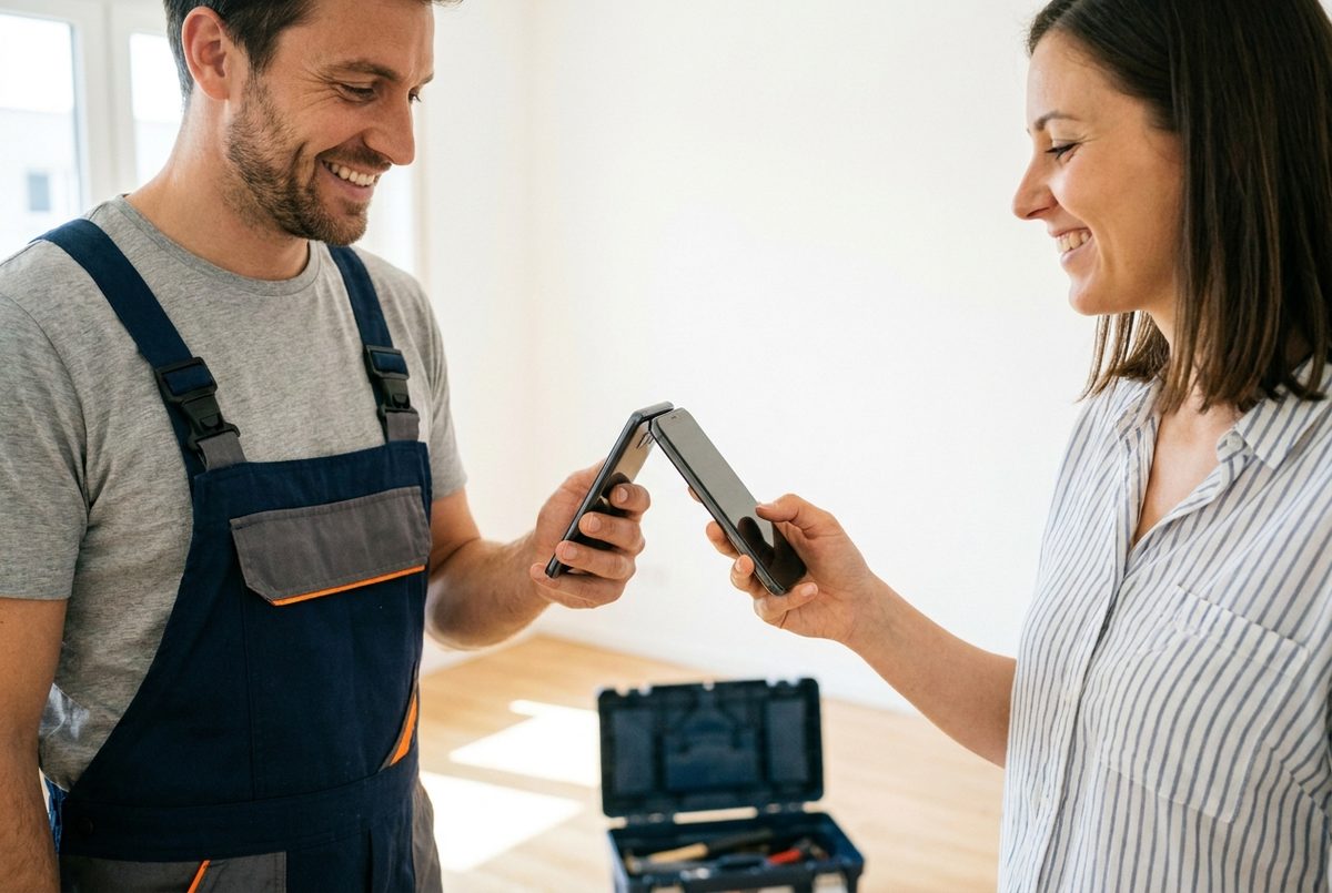 SlideCard per QR-Code oder Handy an Handy teilen