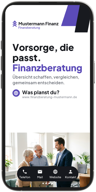 SlideCard Beispiel: Finanzberatung