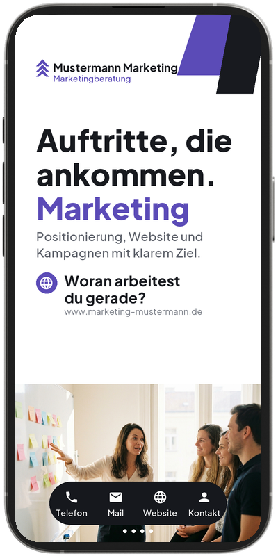 SlideCard Beispiel: Marketingberatung