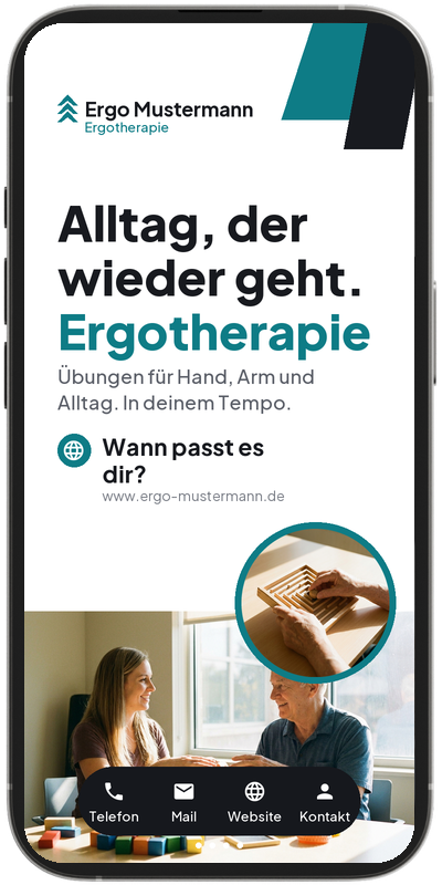 SlideCard Beispiel: Ergotherapie
