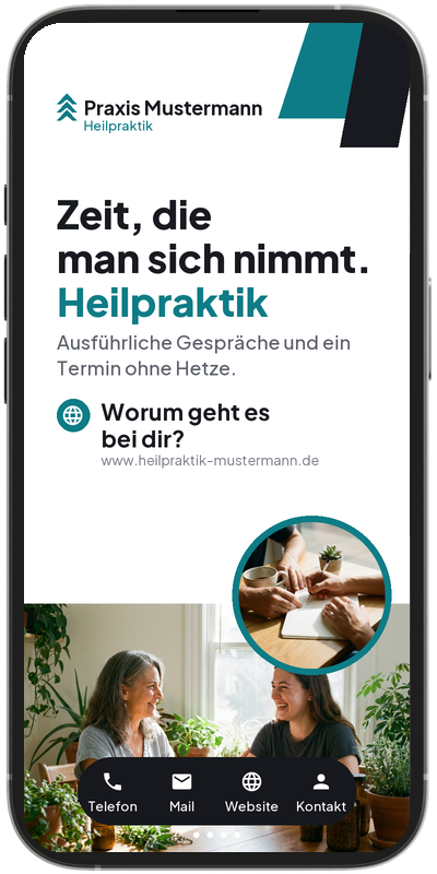 SlideCard Beispiel: Heilpraktiker