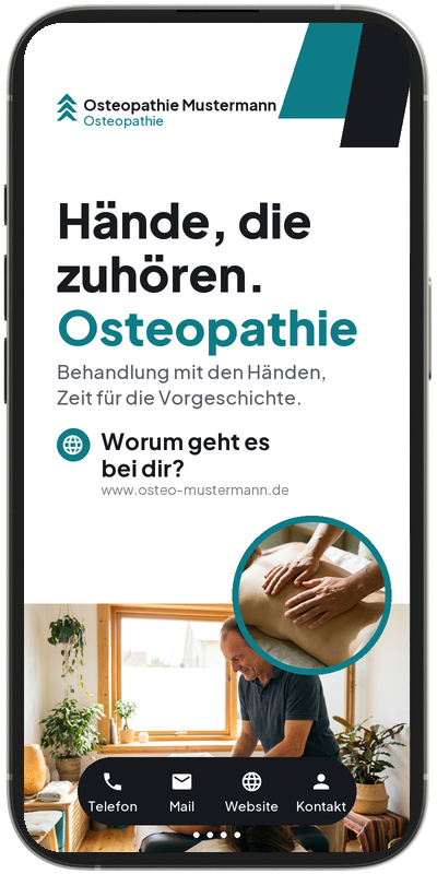SlideCard Beispiel: Osteopathie